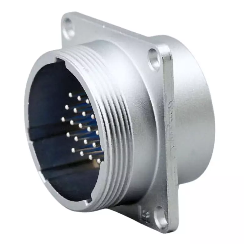 Nanaboshi Metal Connector Panel Mounting Receptacle 28 Male Contact, NJC-2824-RM