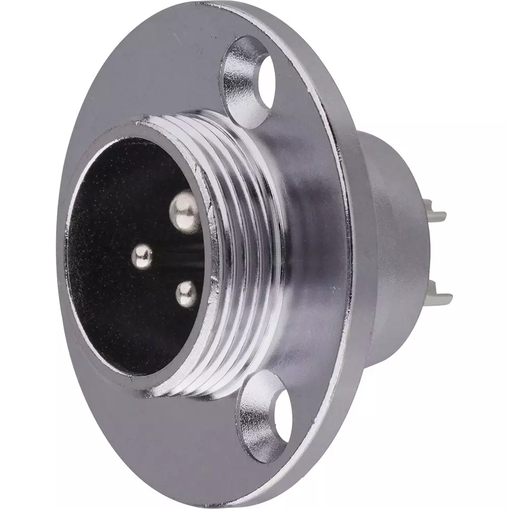 Nanaboshi Metal Connector Panel Mounting Receptacle 125 V Rated Voltage, NCS-163-RCH