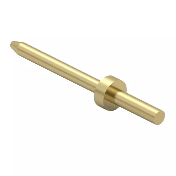 MILL-MAX Pins Brass Alloy 6.31 mm Length 1.02 mm Outside Diameter, 3121-2-00-15-00-00-08-0
