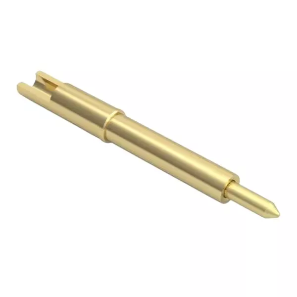 MILL-MAX Contacts Brass Alloy 9.195 mm Length 1.07 mm Outside Diameter, 2055-0-15-20-71-14-11-0
