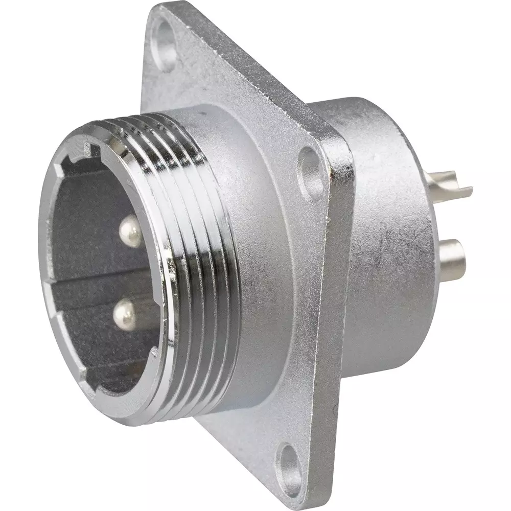 Nanaboshi Metal Connector Panel Mounting Receptacle, NJC-202-RM