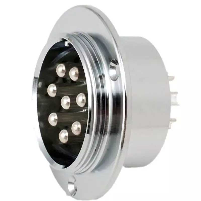 Nanaboshi Metal Connector Panel Mounting Receptacle 250 V Rated Voltage, NCS-408-R