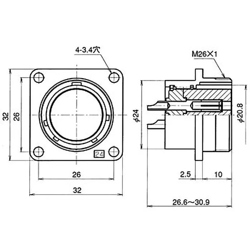 nanaboshi-metal-connector-panel-mounting-receptacle-24-female-contact-njc-2410-rf