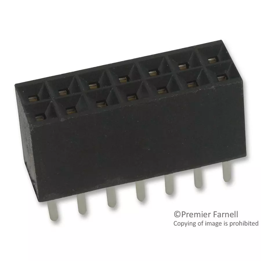 AMPHENOL COMMUNICATIONS SOLUTIONS BOARD-BOARD CONNECTOR RECEPTACLE, 14 POSITION, 2ROW, 66953-007LF