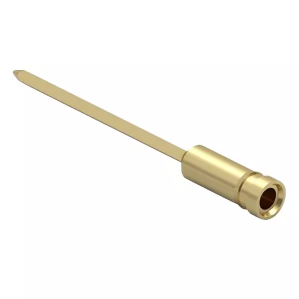 MILL-MAX Pin Receptacles Beryllium Copper Alloy 19.43 mm Length 2.29 mm Outside Diameter, 1052-3-17-15-34-27-02-0
