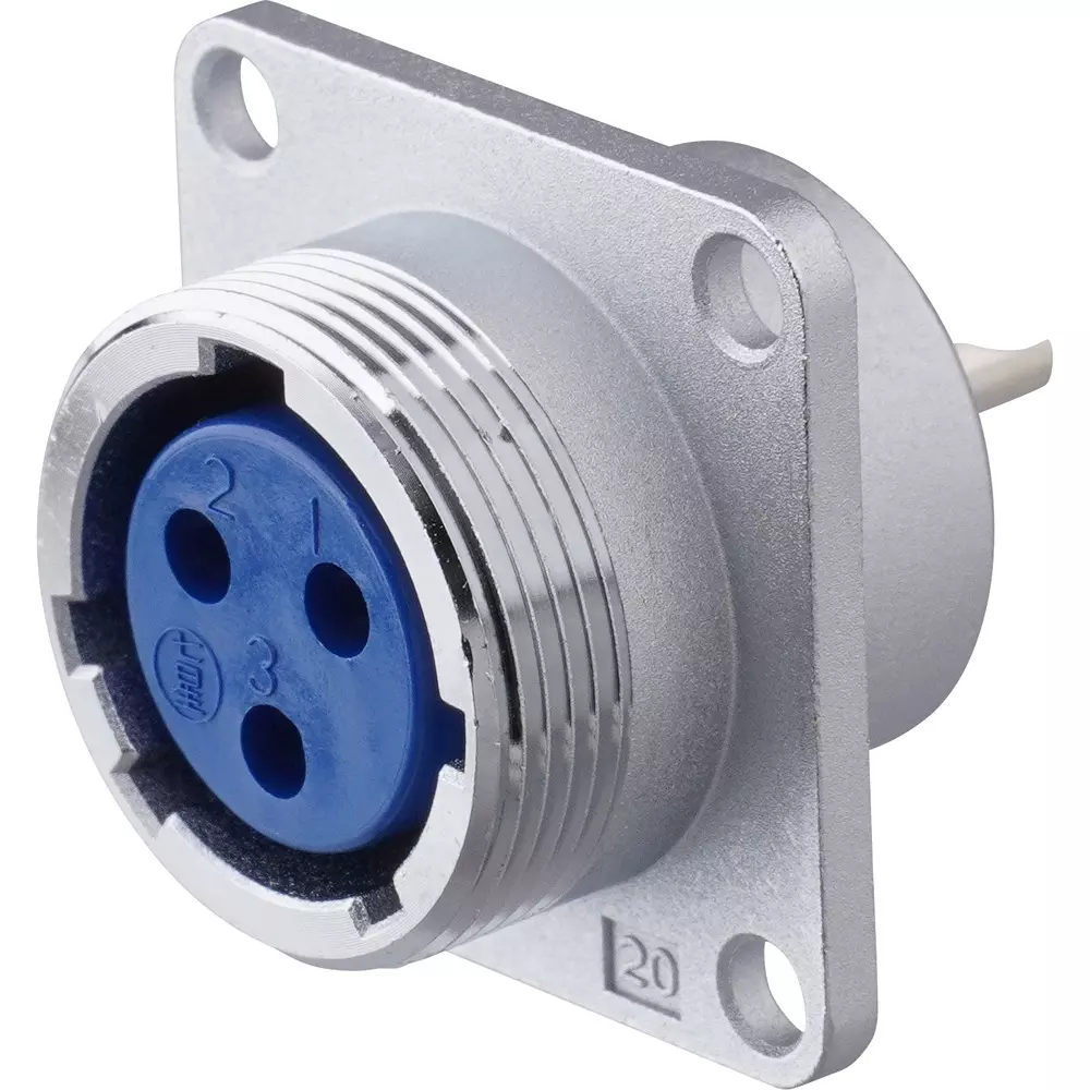 Nanaboshi Metal Connector Panel Mounting Receptacle, NJC-203-RF