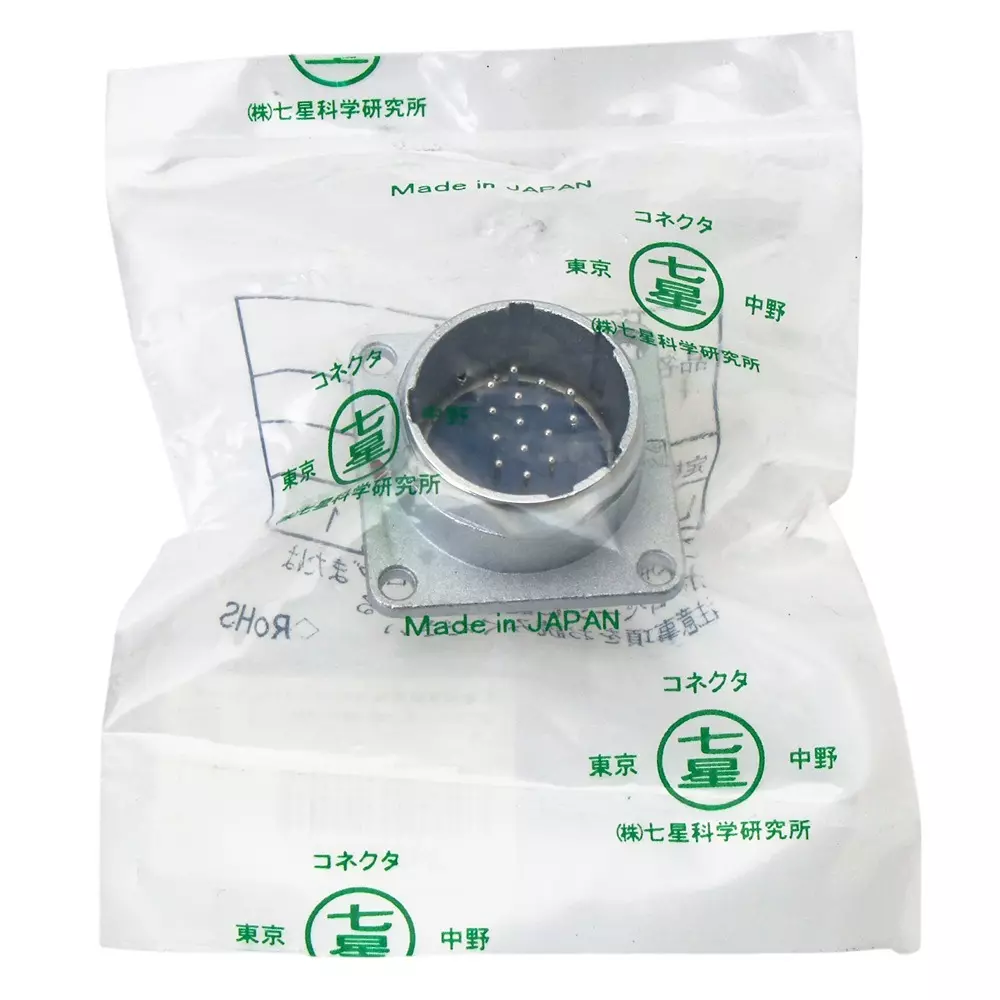 Nanaboshi Metal Connector Panel Mounting Receptacle 250 V Rated Voltage, NR-2416-RM