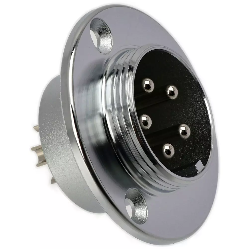 Nanaboshi Metal Connector Panel Mounting Receptacle 250 V Rated Voltage, NCS-255-R