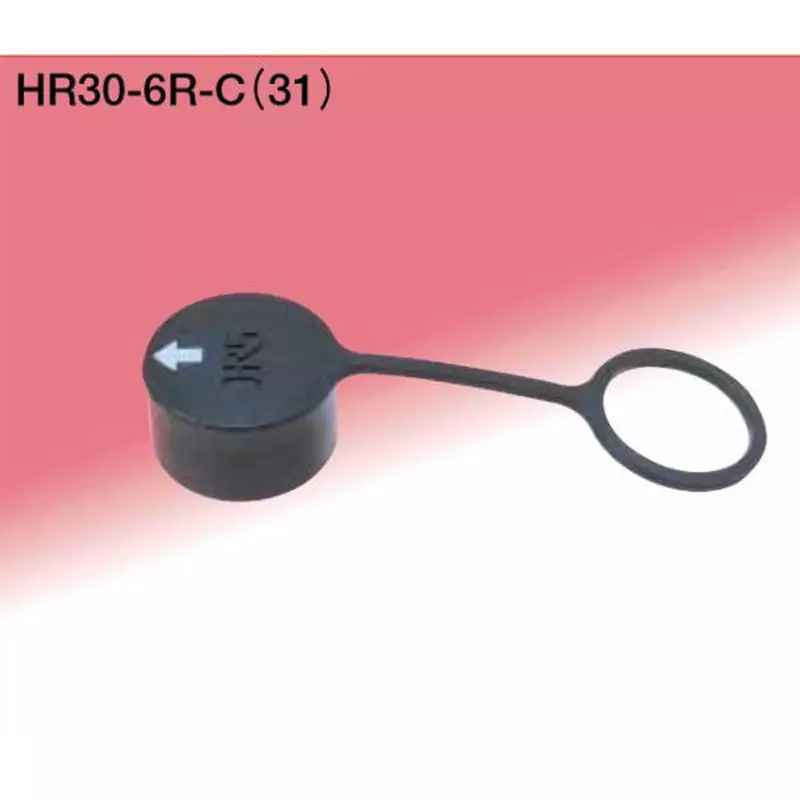 Hirose Receptacle Cap Rubber Cap Material Simple lock Lock Correspondence Rohs Directive, HR30-6R-C(31)