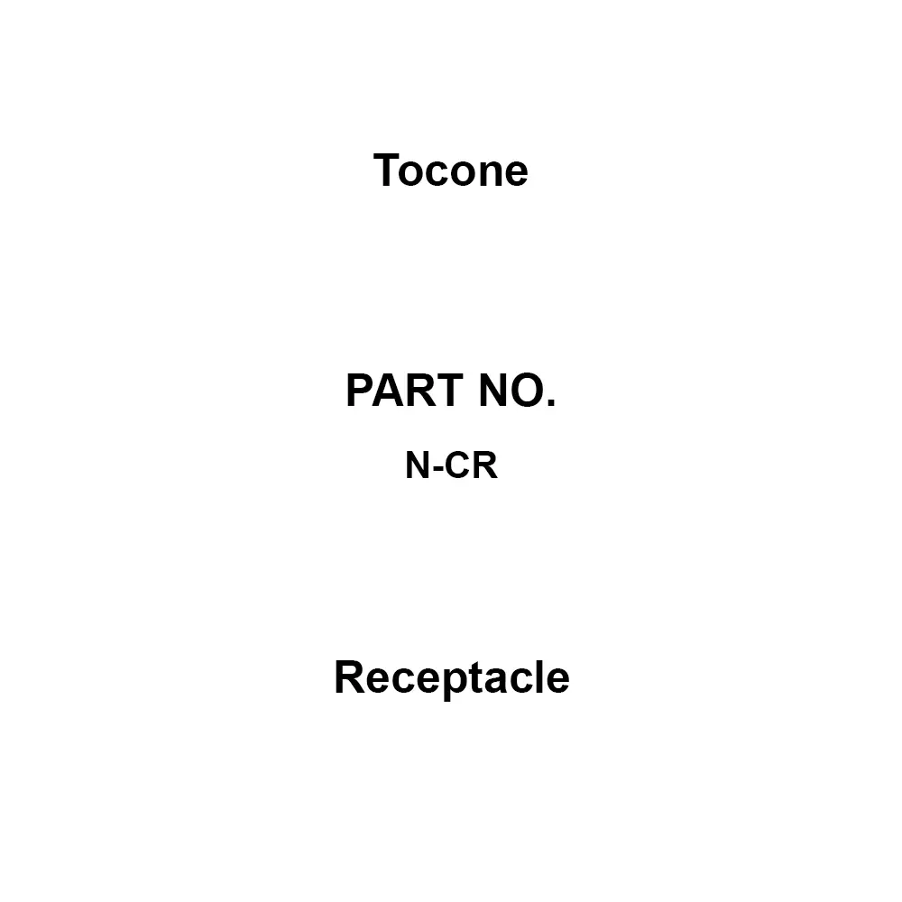 Tocone Receptacle 75 ohm Characteristic Impedance N type Connector Type Receptacle Cutting Shape, N-CR