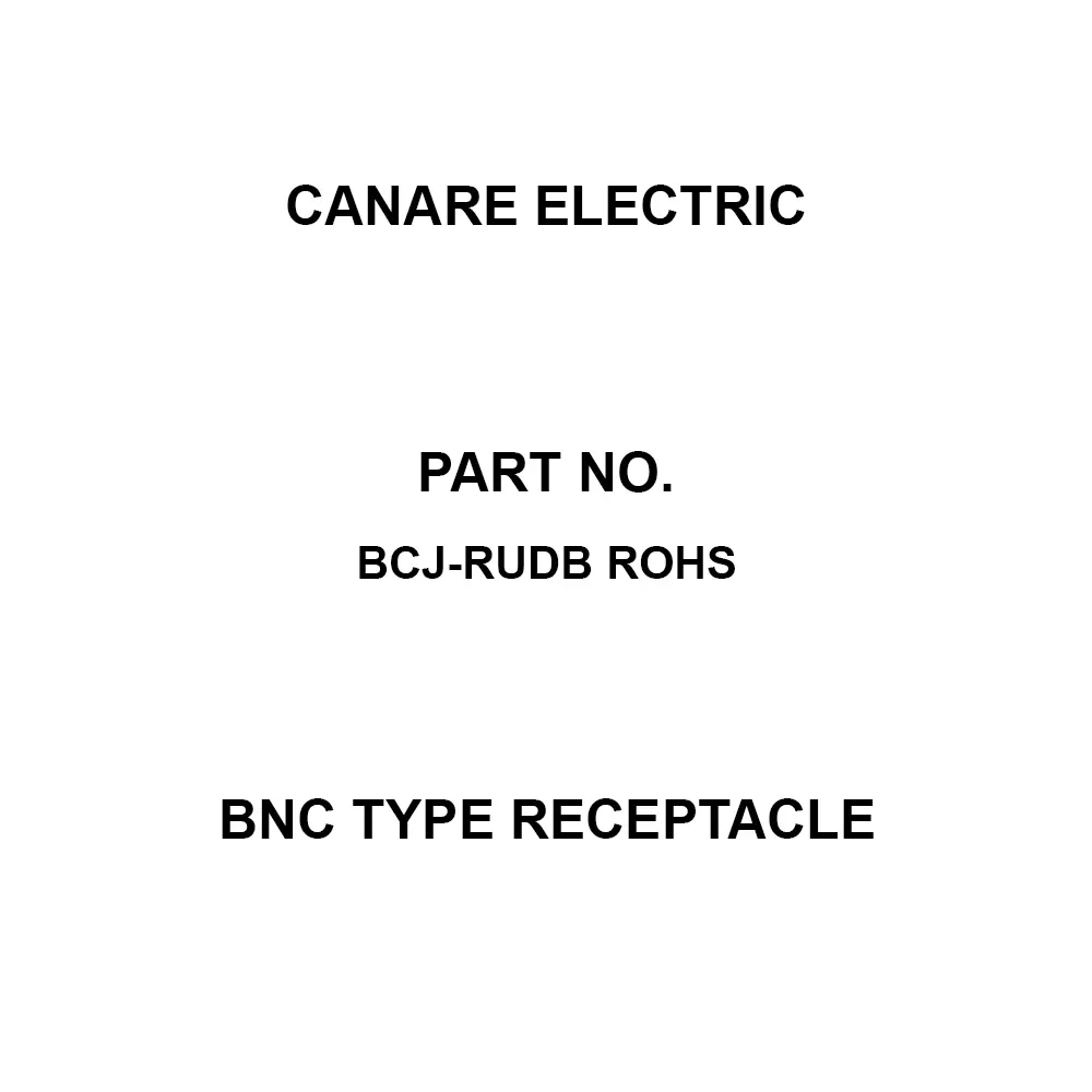 Canare Electric BNC Type Receptacle Neutrik D Series (black) Flange, BCJ-RUDB ROHS