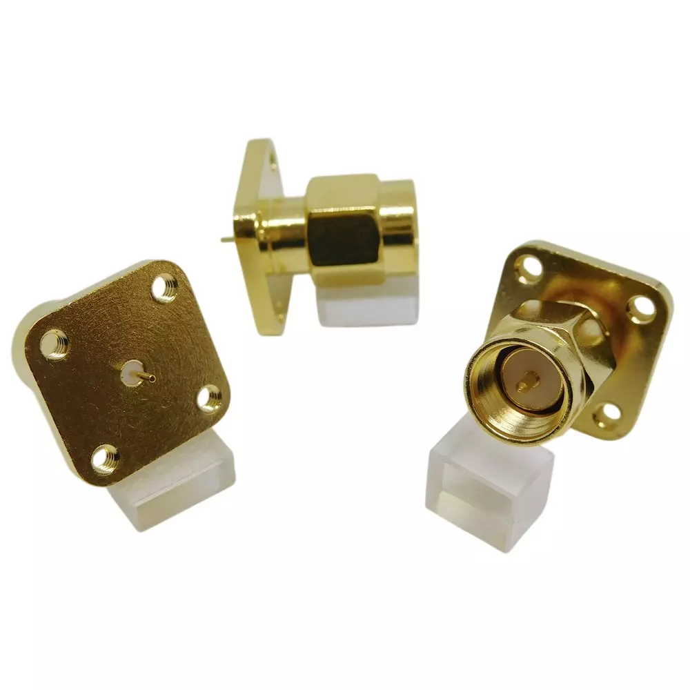 NIHON ELEPARTS Connector Receptacle Jack DC to 6 GHz or more Frequency Nickel Surface Treatment, SMA-P-J-12.7-3