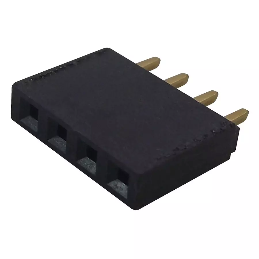 SAMTEC RECEPTACLE, 2.54MM, SINGLE, 4WAY, SSQ-104-01-G-S