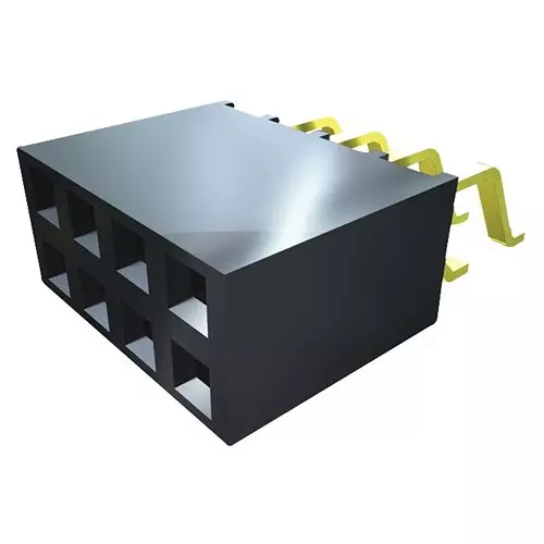 SAMTEC CONNECTOR, RCPT, 6POS, 2ROW, 2.54MM, SMH-103-02-G-D