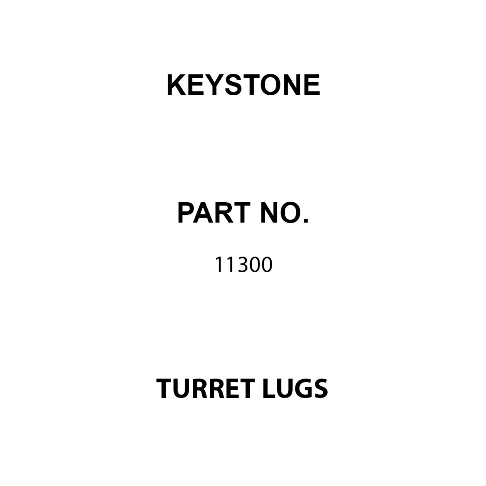 KEYSTONE Turret Lugs Brass 7.87 mm Length 3.18 mm Outside Diameter, 11300