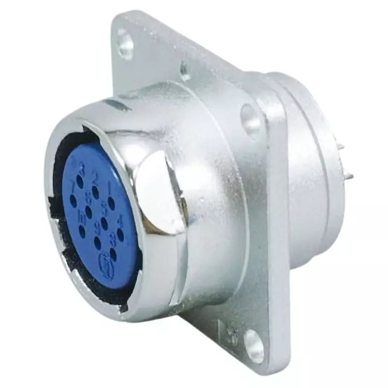 Nanaboshi Metal Connector Panel Mount Receptacle 250 V Rated Voltage, NR-2010-RF