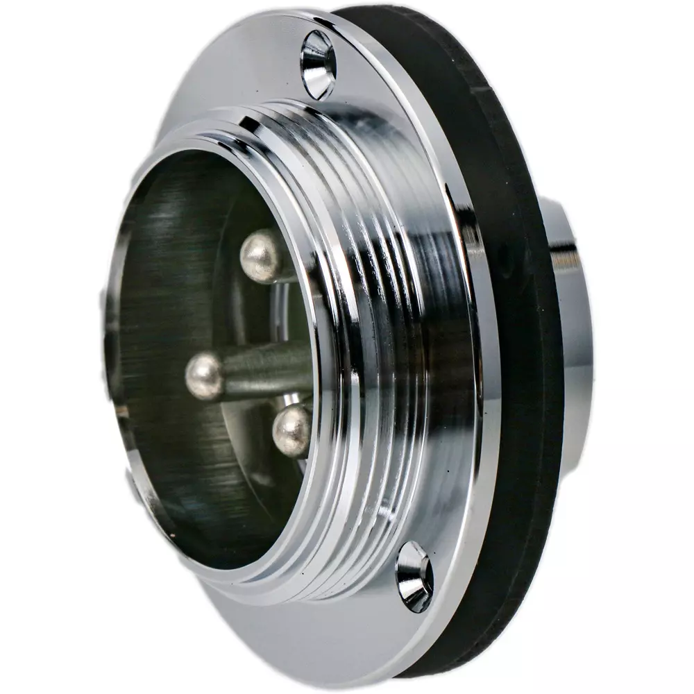 Nanaboshi Metal Connector Panel Mounting Receptacle 250 V Rated Voltage, NWPC-403-R