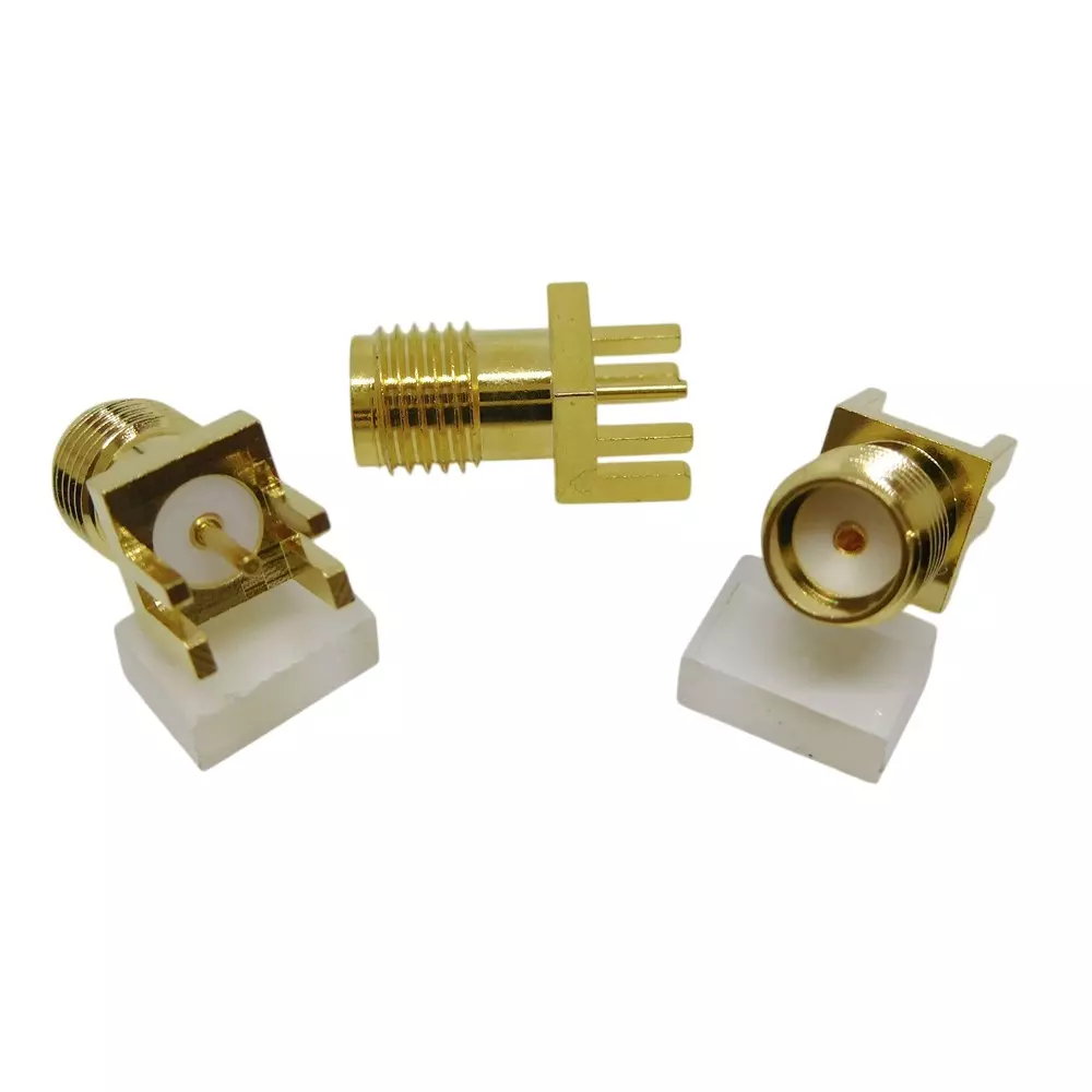 NIHON ELEPARTS Connector Receptacle Jack DC to 6 GHz or more Frequency Gold Surface Treatment, SMA-RS-EGMT-1.07-Au