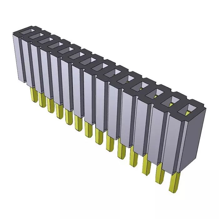 SAMTEC CONNECTOR, RCPT, 8POS, 1ROW, 1.27MM, SLM-108-01-S-S