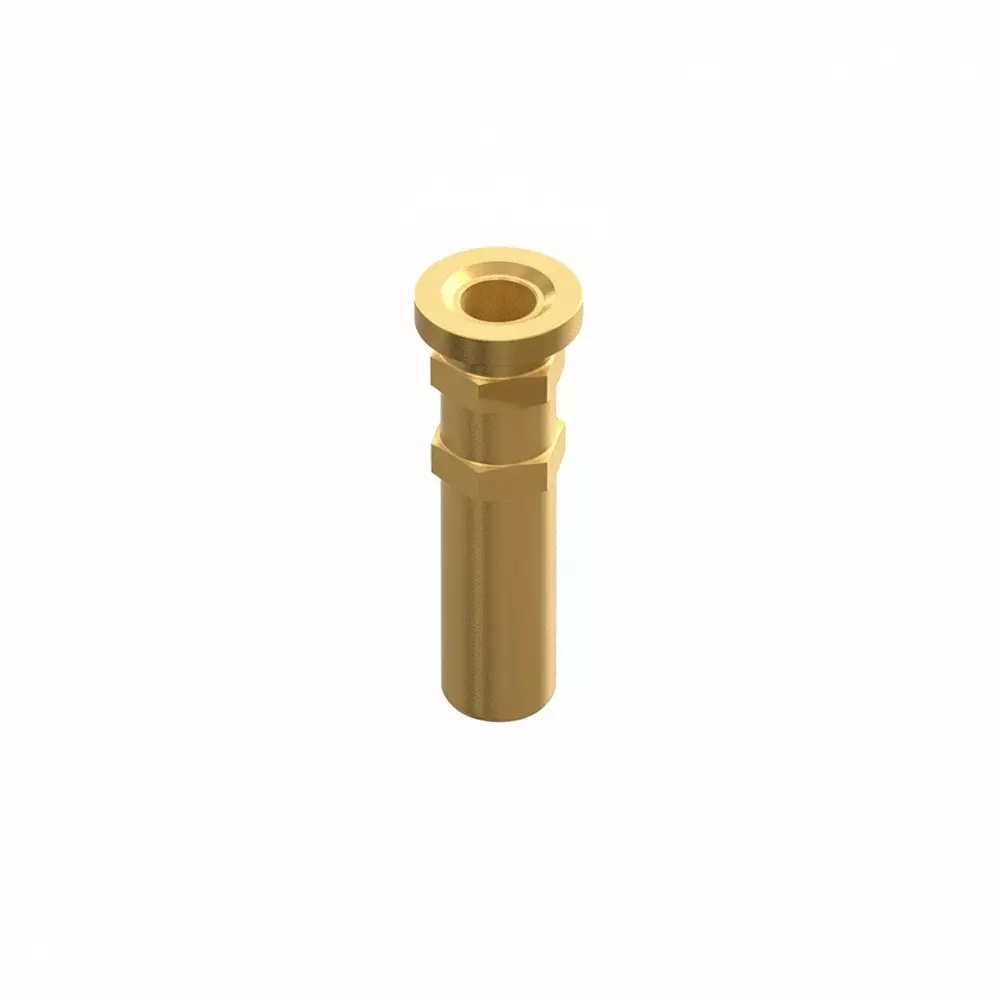 KEYSTONE Pin Receptacles Brass 4.32 mm Length 1.4 mm Outside Diameter, 1412-2