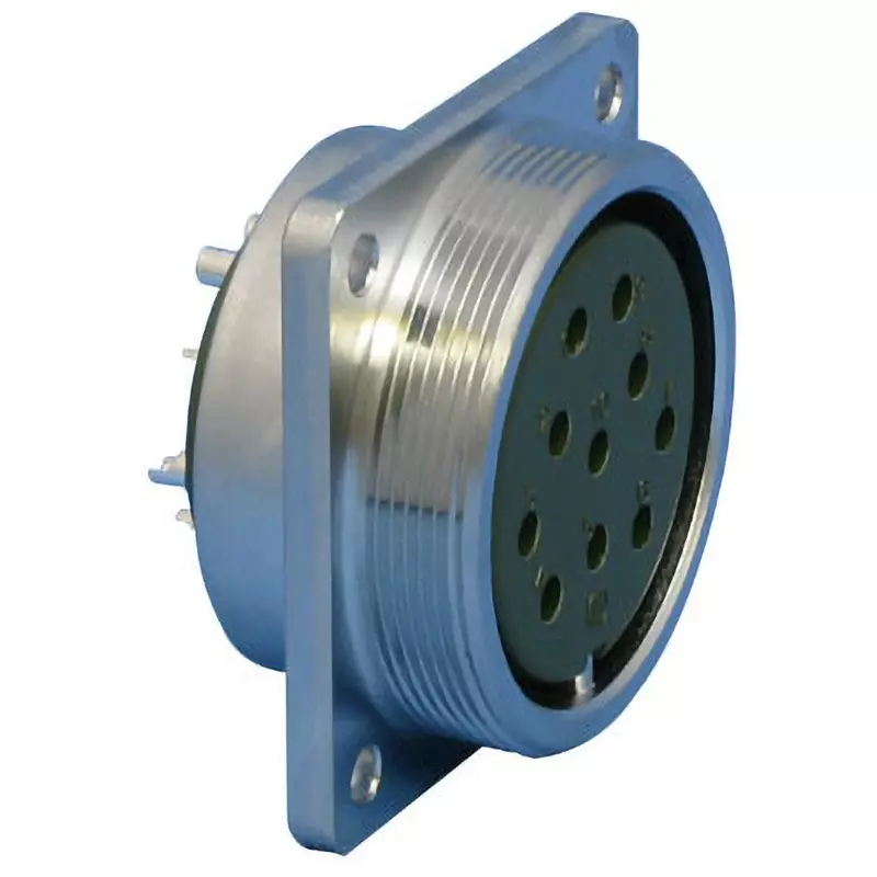 Nanaboshi Metal Connector Panel Mounting Receptacle 250 V Rated Voltage, NCS-6030-RF