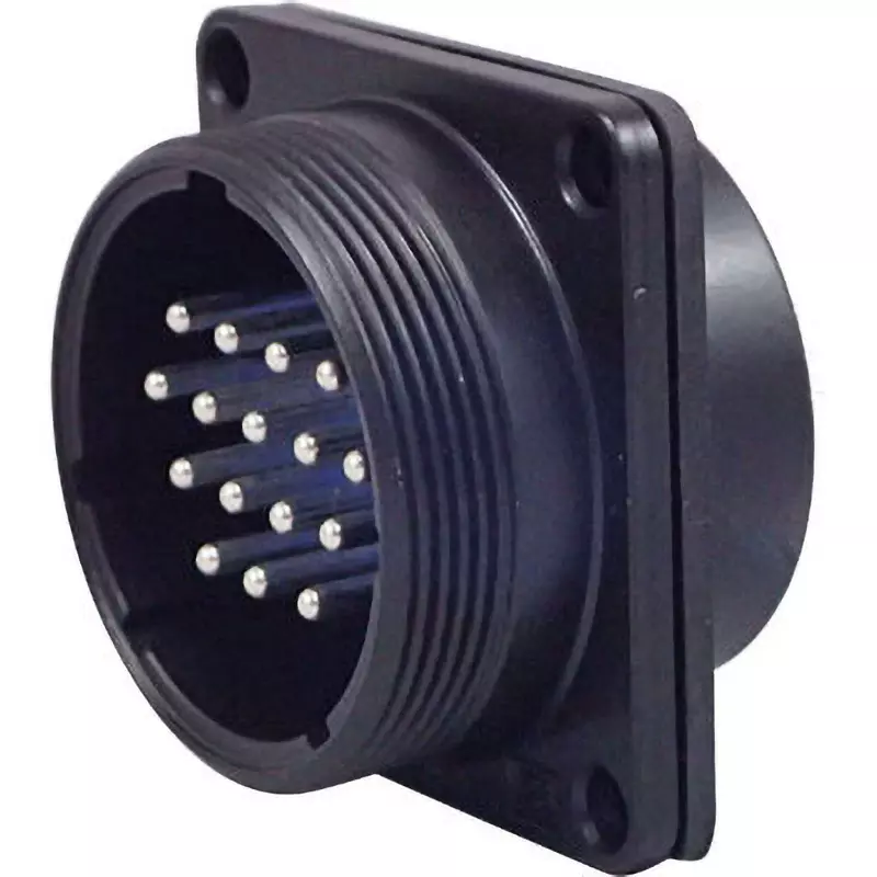 Nanaboshi Metal Connector Panel Mounting Receptacle 250 V Rated Voltage, NJW-2816-RM