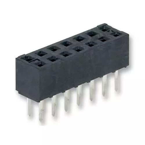 MOLEX PCB Receptacle 14 Contacts 2 Rows Phosphor Bronze, 79107-7006