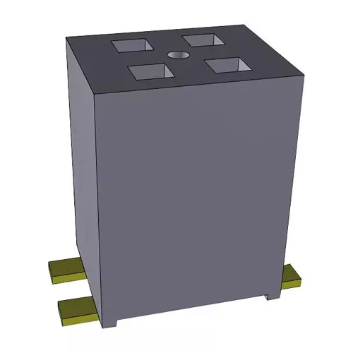 SAMTEC CONNECTOR, RCPT, 4POS, 2ROW, 1.27MM, FLE-102-01-G-DV