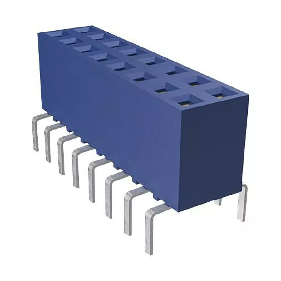 AMPHENOL COMMUNICATIONS SOLUTIONS CONNECTOR, RCPT, 18POS, 2ROW, 2.54MM, 66953-009LF