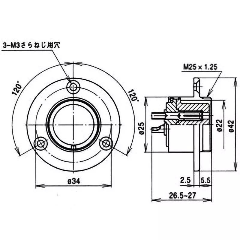 nanaboshi-metal-connector-panel-mounting-receptacle-ncs-252-rf