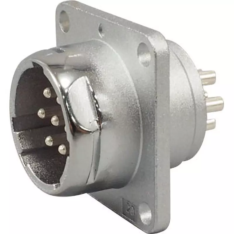 Nanaboshi Metal Connector Panel Mounting Receptacle 250 V Rated Voltage, NR-207-RM