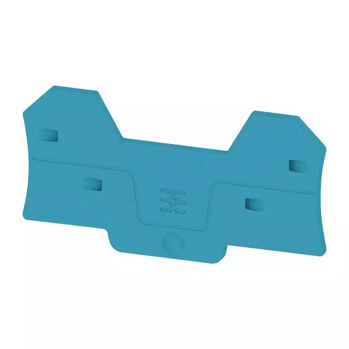 Weidmuller END PLATE, 3.05"X1.59"X0.083, BLUE, 2871800000