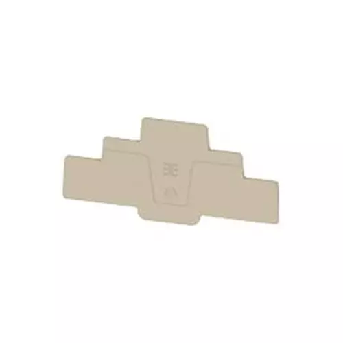 Weidmuller END PLATE, 4.1"X1.94"X0.079, DARK BEIGE, 2816950000