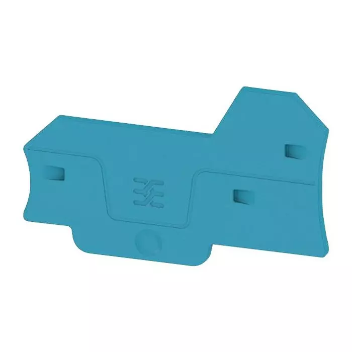 Weidmuller END PLATE, 2.61"X1.59"X0.083, BLUE, 2871780000