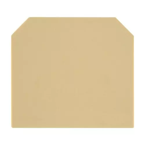Weidmuller END PLATE, BEIGE/YEL, TERMINAL BLOCK, 0303620000