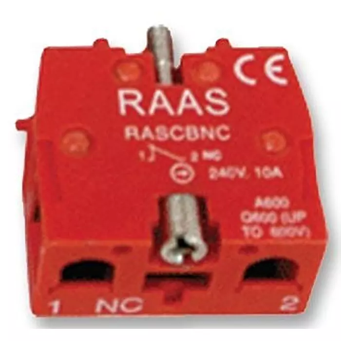 MULTICOMP PRO Switch Contact Blocks 22MM SWITCHES N/C BLOCK, RAS-CBNC