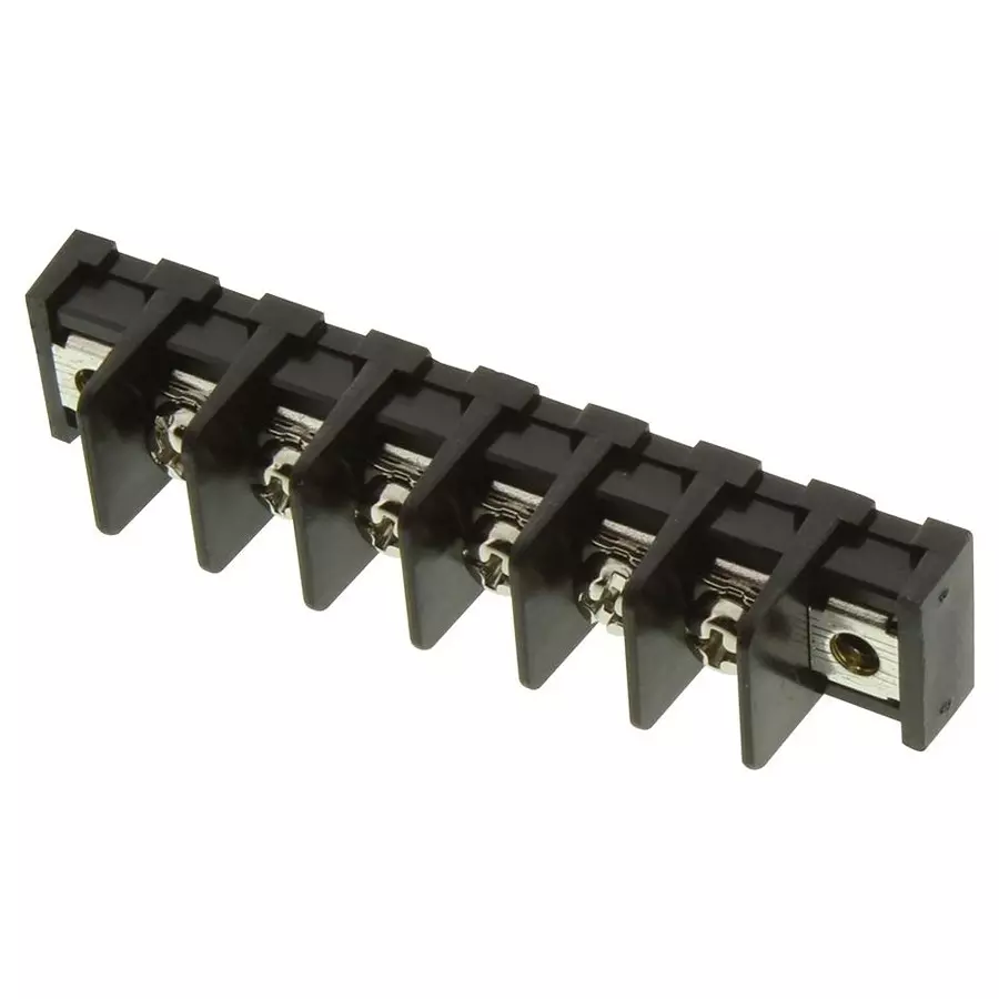 MULTICOMP PRO Barrier Panel Mount Terminal Blocks TERMINAL BLOCK, BARRIER, 6POS, 14AWG, MC001354.