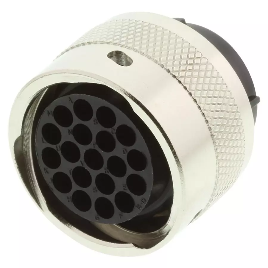ITT CANNON Circular Industrial Connectors CIRCULAR CONNECTOR PLUG SIZE 16, 19 POSITION, CABLE, 192926-0530