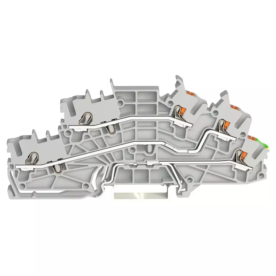 Wago TERMINAL BLOCK, DIN RAIL, 5POS, 12AWG, 2203-6545