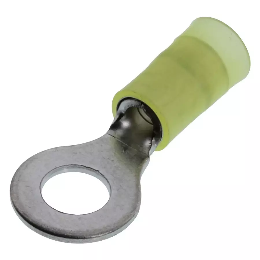 PANDUIT Ring Crimp Terminals TERMINAL, RING TONGUE, M6, 10AWG, YELLOW, PN10-14R-L