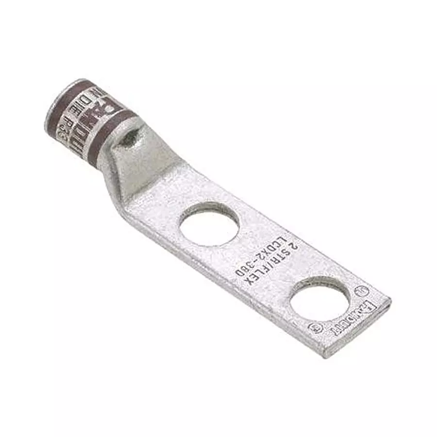 PANDUIT Lug Terminals TERMINAL, COMPRESSION LUG, M8, 2AWG, LCDX2-56D-E