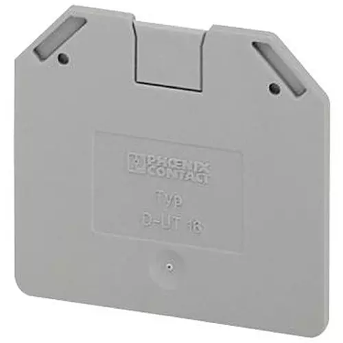 Phoenix Contact Terminal Block Accessories TERMINAL BLOCK, END PLATE, 16MM, 3047206