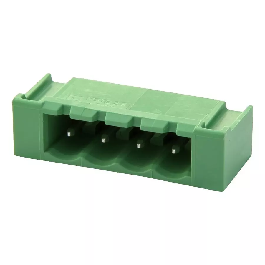 Phoenix Contact Pluggable Terminal Block Headers & Sockets TERMINAL BLOCK, HEADER, 4POS, TH, 1809283