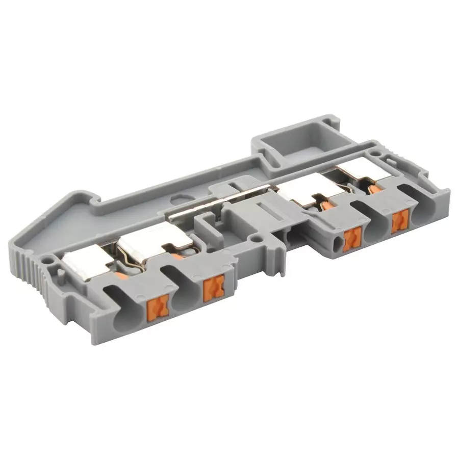 Phoenix Contact DIN Rail Terminal Blocks TERMINAL BLOCK, DIN RAIL, 4POS, 12AWG, 3209578