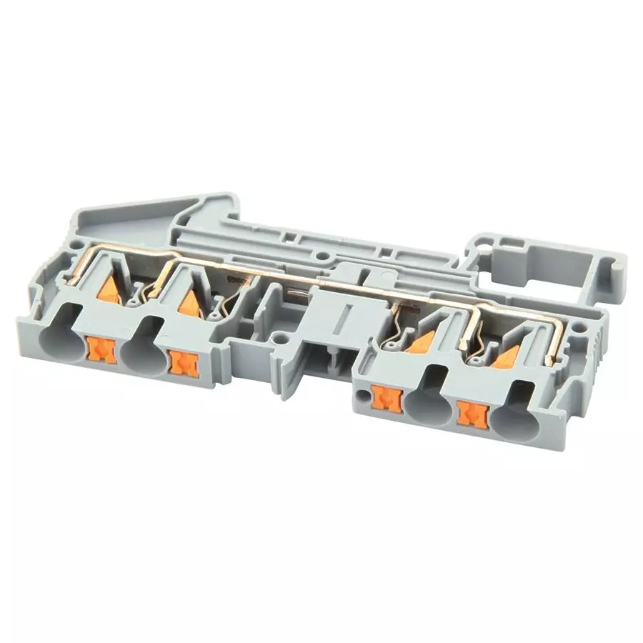 Phoenix Contact DIN Rail Terminal Blocks TERMINAL BLOCK, DIN RAIL, 4POS, 10AWG, 3211797