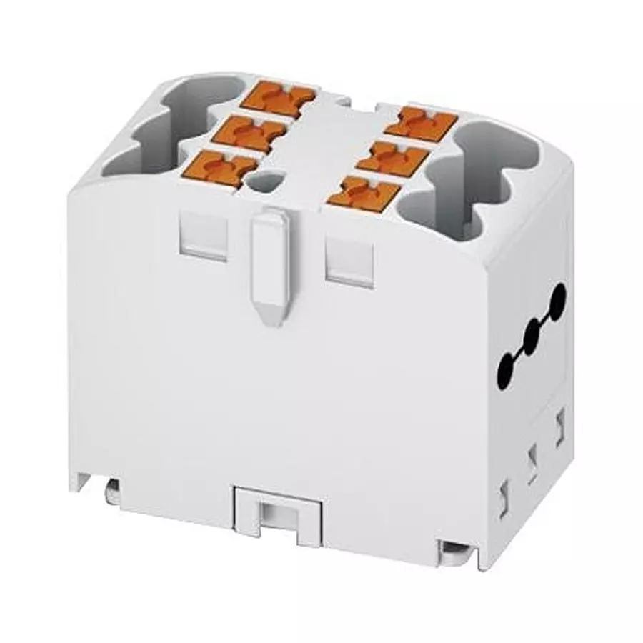 Phoenix Contact Power Distribution Blocks TB, POWER DISTRIBUTION, 6POLE, 12 AWG, 3273276