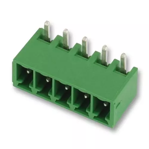 Phoenix Contact Pluggable Terminal Block Headers & Sockets HEADER, RIGHT ANGLE, 3.81MM, 6WAY, MC 1,5/ 6-G-3,81