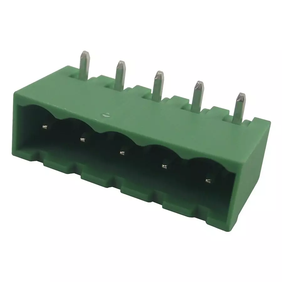 Phoenix Contact Pluggable Terminal Block Headers & Sockets HEADER, RIGHT ANGLE, 5.08MM, 5WAY, 1757271