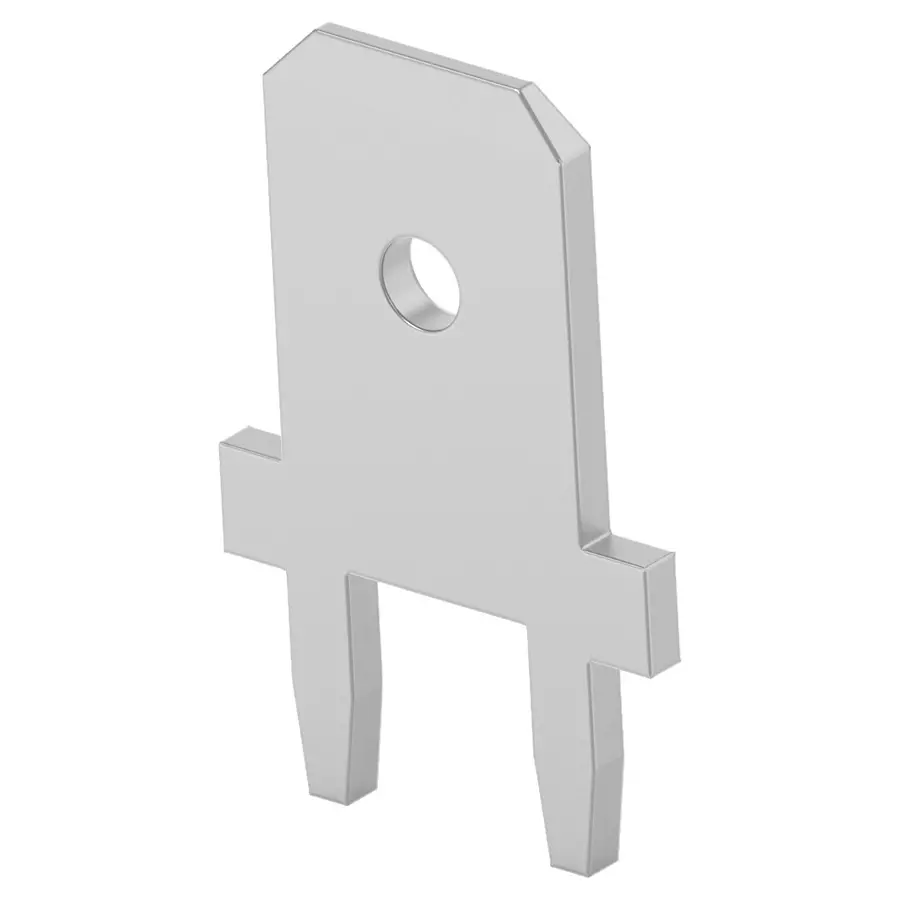 AMP - TE CONNECTIVITY PCB TERMINAL, 6.35MM X 0.81MM, BRASS, 2376591-2