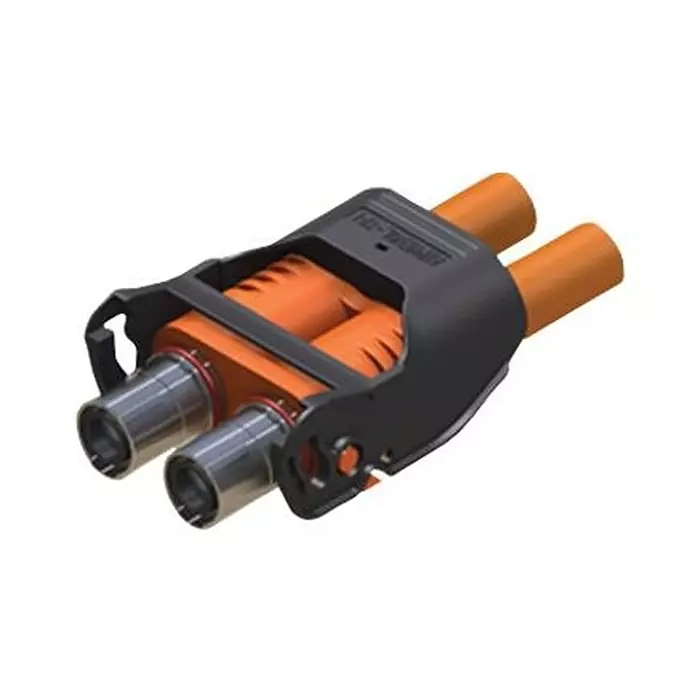 AMPHENOL INDUSTRIAL CONNECTOR, RECTNGLR, PLUG, 2POS, CABLE, PL182X-301-50